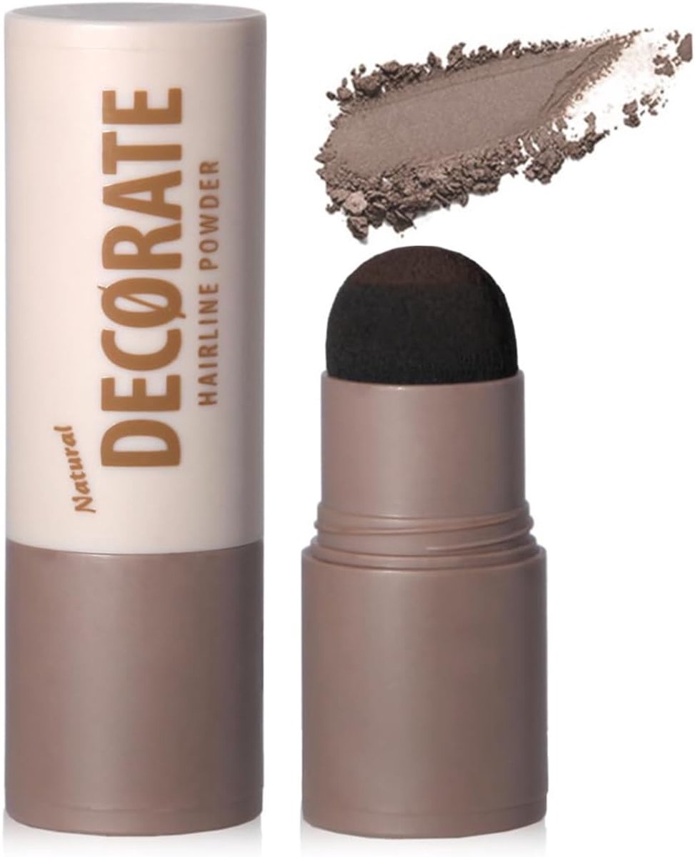 Haarkleurpoeder donkerbruin - voor mannen en vrouwen - waterproof - snelle dekking van de haarlijn - ShopVlot