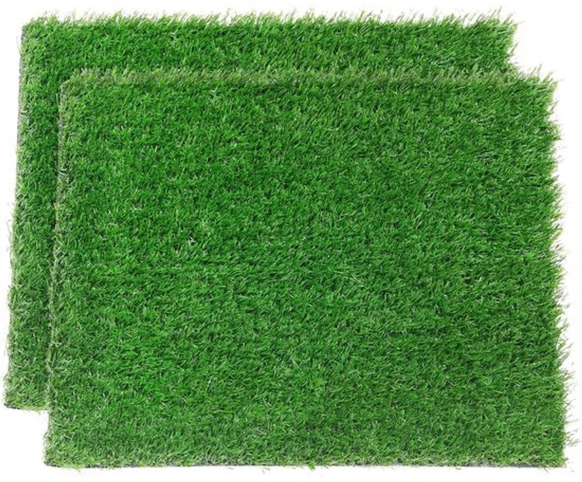 Kunstgras Hondentoilet - Vervangend Gazon - Zindelijkheid Training - Sneldrogend Systeem - 51x63 cm - Groen