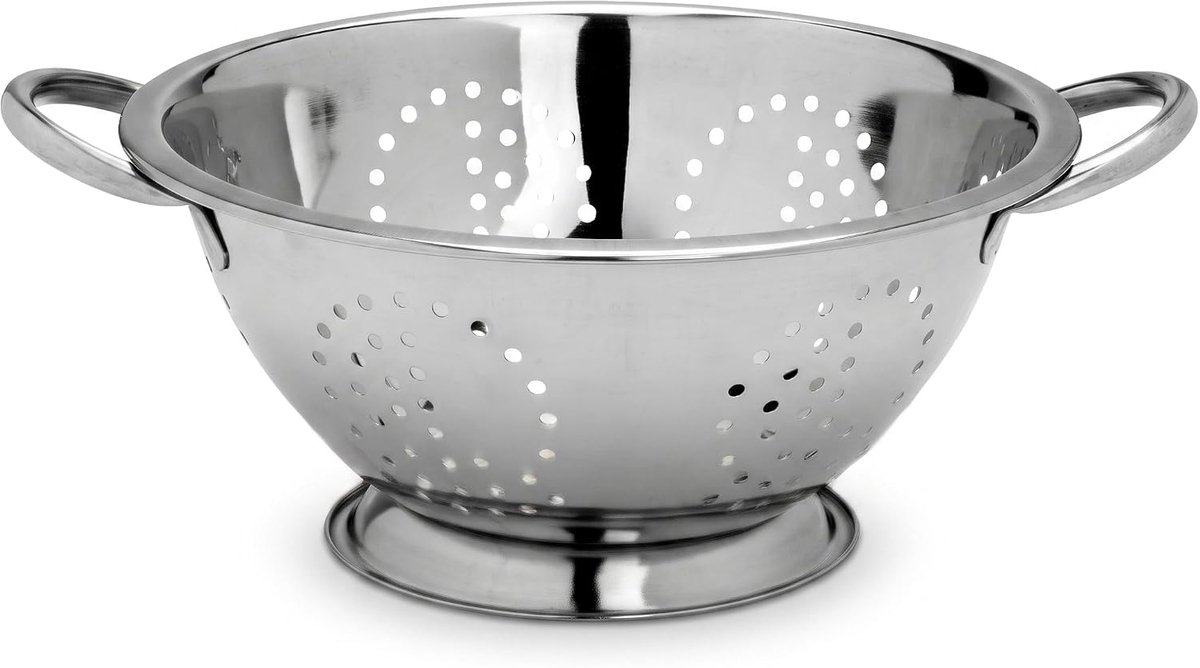 - Keuken Afdruiprek met Voet - Roestvrij Staal - Diameter 24 cm