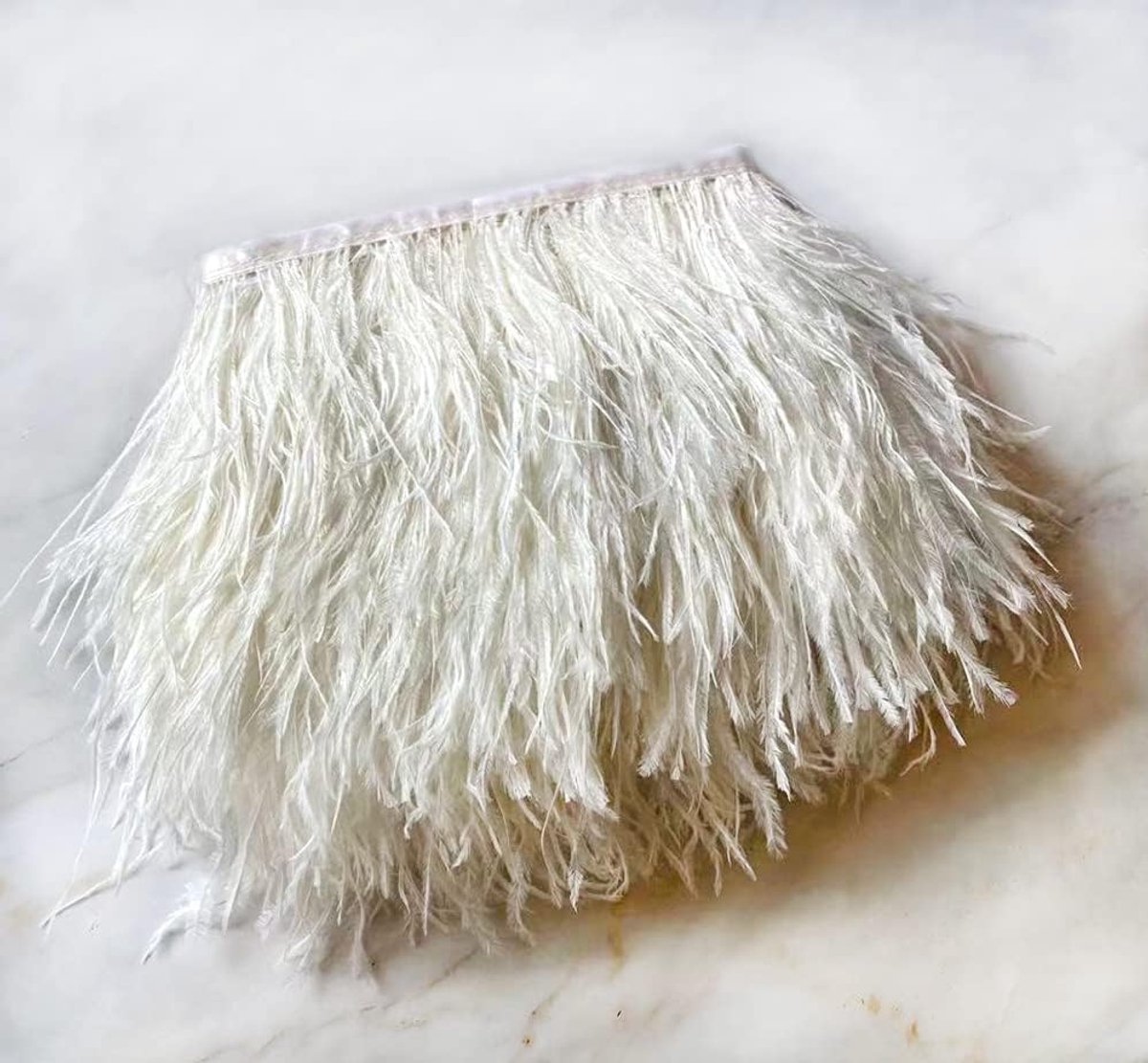 Boekettenveren, stoffen strepen, franjes met satijnen lint voor dromenvanger, handwerk, kostuums, hoeden, knutselen, woondecoratie, Halloween, doe-het-zelfdecoratie, 1 meter, wit