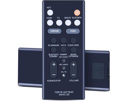 VAF7640 Vervangende Afstandsbediening geschikt voor Yamaha Soundbar YAS-106 ATS-1060 YAS-107 ATS-1070 YAS-207 ATS-2070 YAS-CU207 NS-WSW42 BAR-400