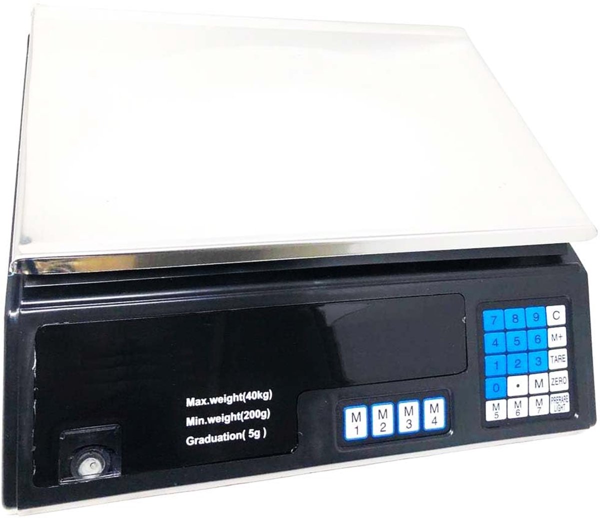 Elektronische multifunctionele weegschaal voor levensmiddelen met een maximale capaciteit van 40 kg