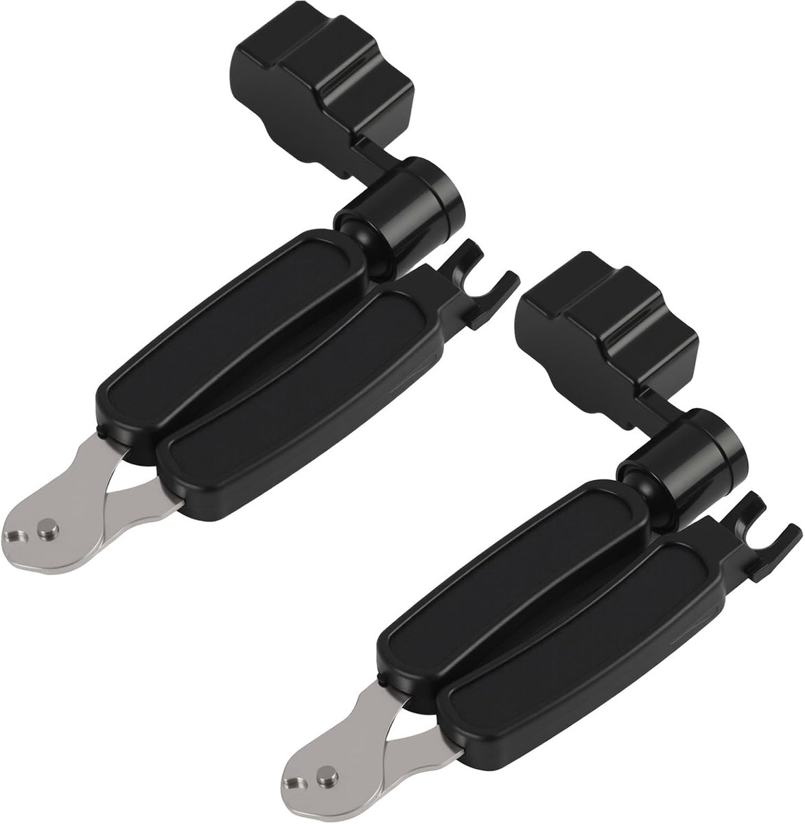 2 stuks gitaargereedschap, 3-in-1 met snaarzwengel en gitaarsnijder, compacte snaarwikkelaar voor akoestiek en elektrische gitaar, ukelele en mandoline, praktische gitaaraccessoires