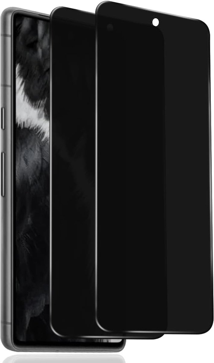 2 stuks gehard glas tegen spionage voor Google Pixel 7 displaybescherming, hardheid 9H anti-kras privacy folie zonder luchtbellen, anti-spy privacy glasbescherming
