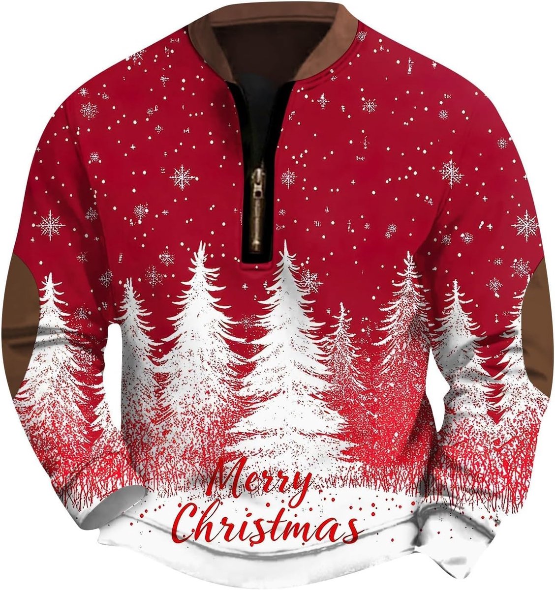 Vakantietrui met ritssluiting, lange mouwen en ronde hals, vrijetijdskleding, warm, zacht en comfortabel voor de winter, ideaal voor feestjes en dagelijks gebruik.