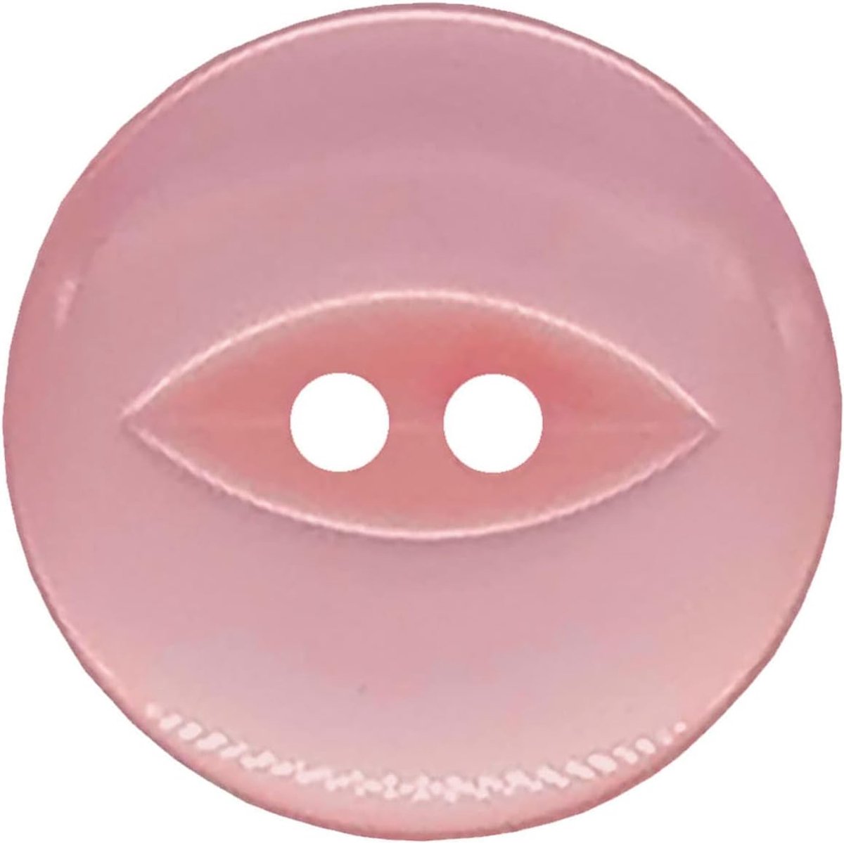 Bead Shop Set van 20 ronde visoogknoppen, babyknoppen, naaien, breien en knutselen - lichtroze 19 mm/30 lignes