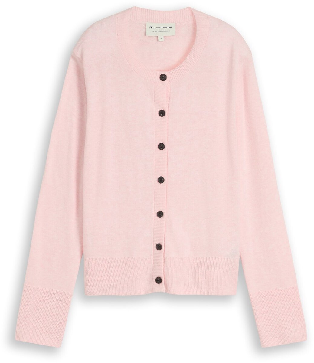 Tom Tailor - Vest met kasjmier - Maat S - light pastel pink melange