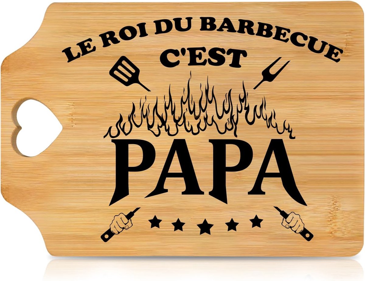 Cadeaus voor papa, bamboe snijplank, cadeau voor Kerstmis, verjaardag, Vaderdag, vaderdagcadeau, beste papa, vaderdagcadeau, cadeaus van dochter, zoon, houten snijplank (papa)
