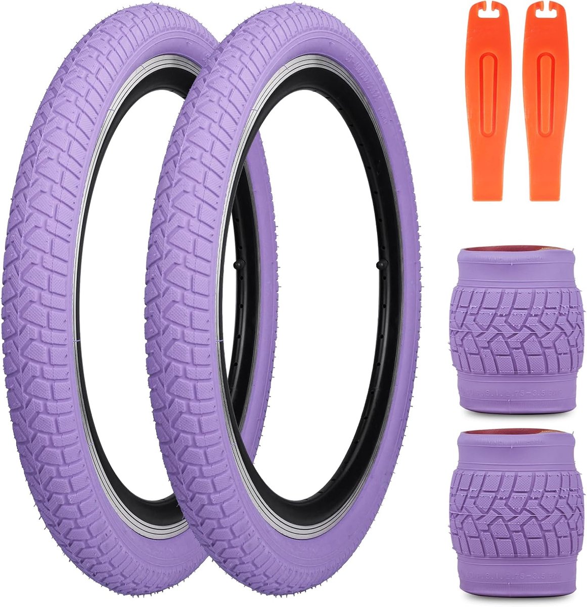 Banden, 20 x 2,125, 30TPI, opvouwbaar, compatibel met 20 x 2,10, 20 x 2,125, 20 x 2,25