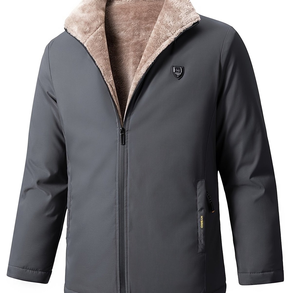 Currero Winterjas Parka Heren Lange Jas Mannen Wintermantel Overjas Gewatteerd Waterdicht Winter Stijlvol Mantel Volwassen Donkergrijs