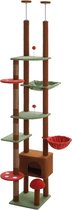 Kattenu TripleTower - Plafond krabpaal voor katten - Krabpaal plafond - Kattenkrabpaal plafond - Katten klimmuur