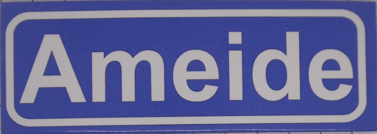 Souv© - koelkast magneet - plaatsnaam bord - kombord - souvenir - koelkastmagneetje - relatiegeschenk Ameide