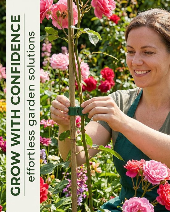 Set van 20 360° Scharnierverbindingen voor Plantsteun Clips met 16mm voor Tuinplanten en Bloemen — afbeelding 5