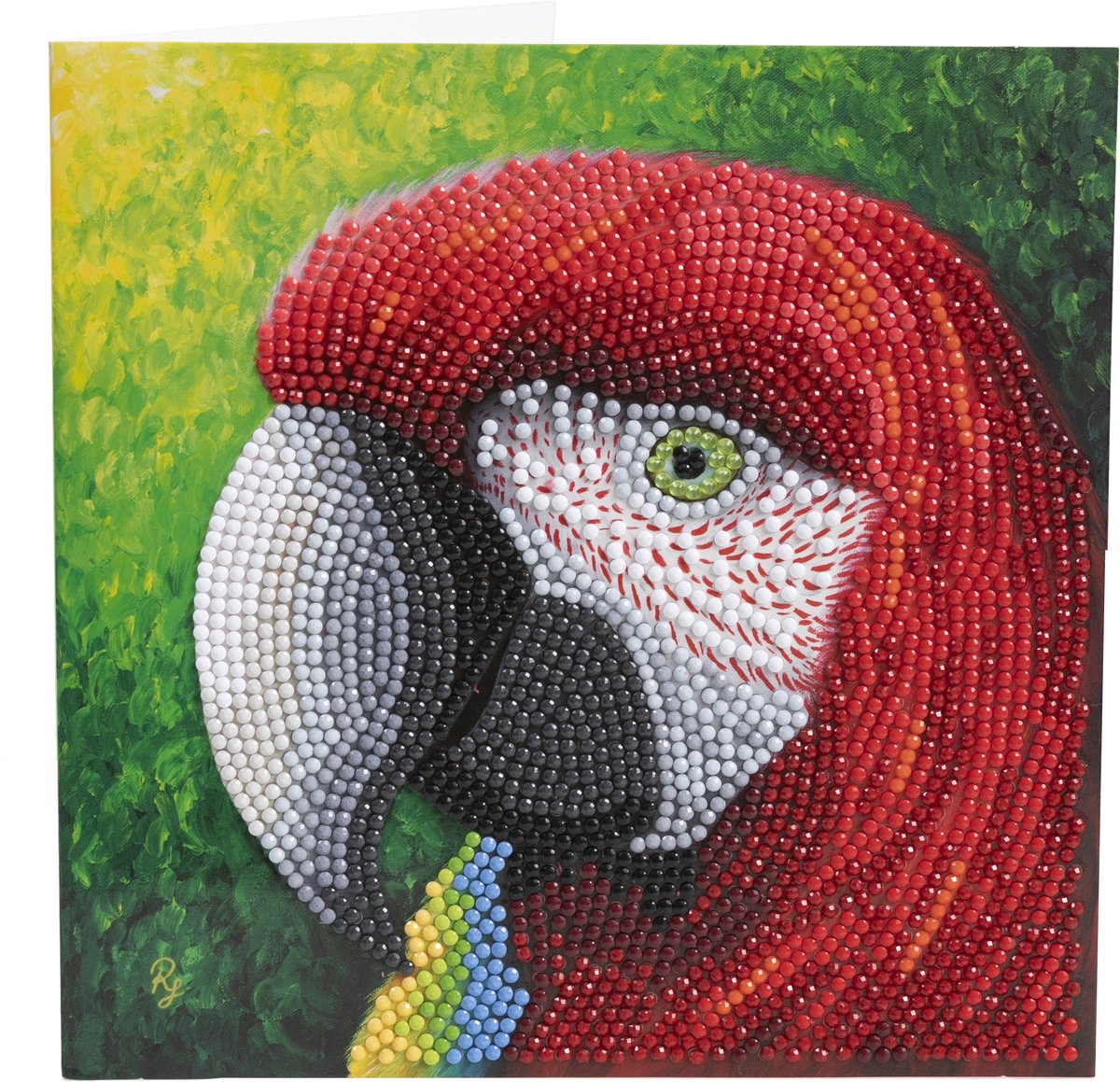 Crystal Card Kit | Diamond painting Pretty Parrot