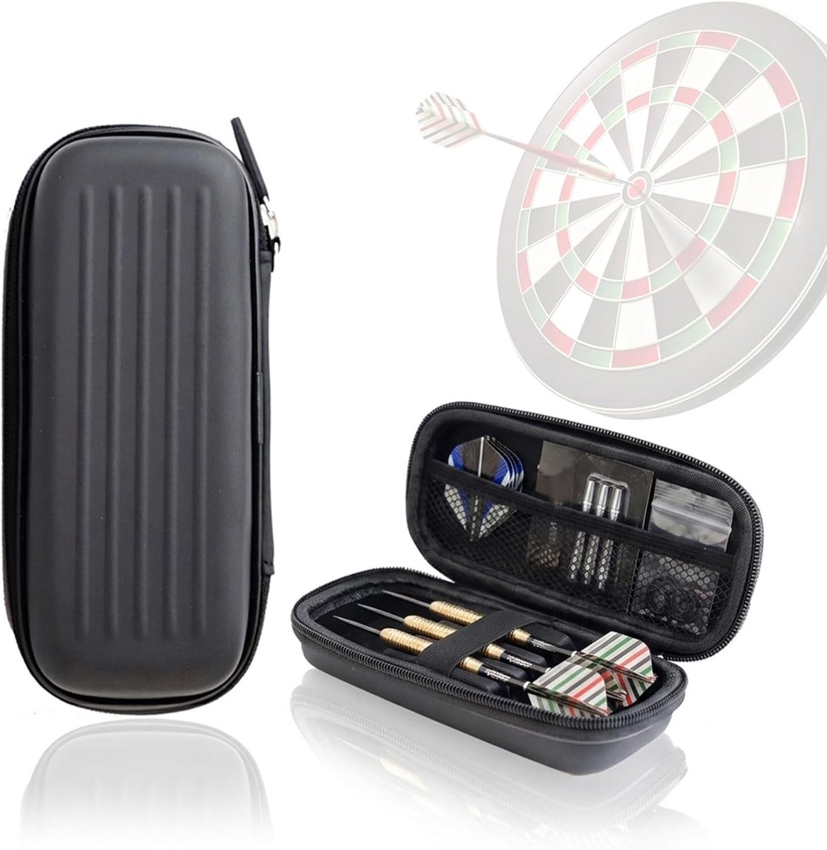 Dart Tas voor 3 Stalen of Zachte Darts, EVA Opbergdoos, Bescherming en Hard Case Accessoire voor Darten