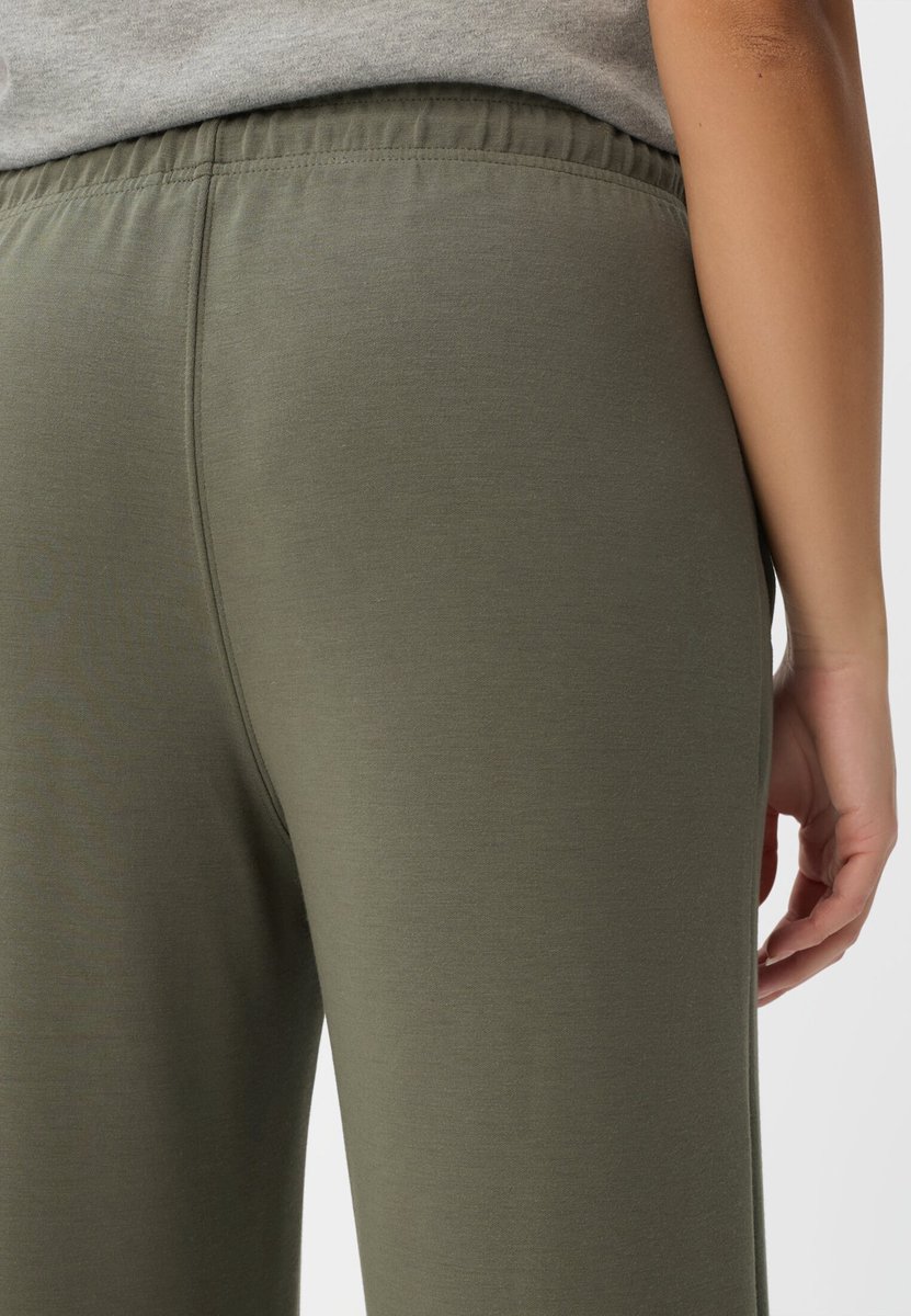 camel active Casual broek met verstelbare taille - Maat womenswear-32/30 - Donkergroen