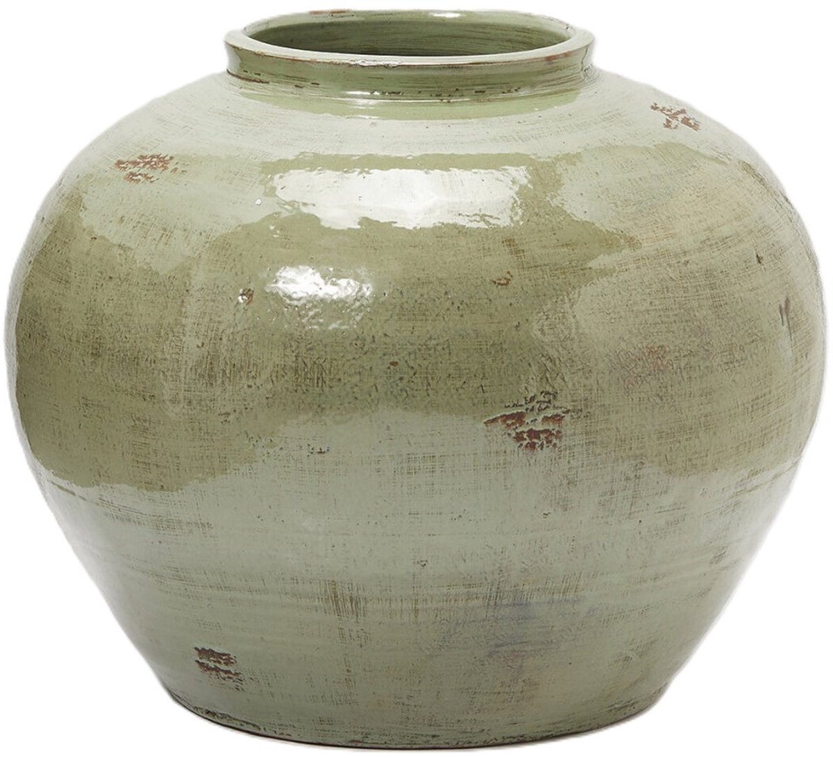 EDG - Bloempot - Keramiek - groen - D61 x H51 cm