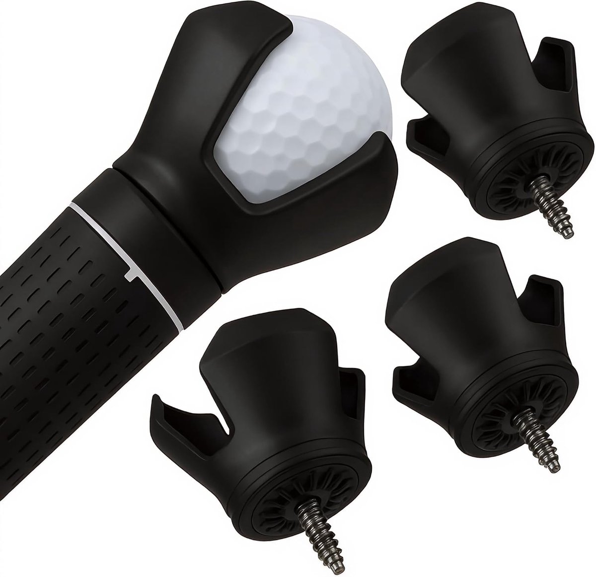 golfbal oppakker 3 klauw voor putter grip, direct klaar op de green | Zonder iets open te klappen; stabiel vastpakken van de bal, ook op nat gras; na een spoelbeurt met water weer soepel