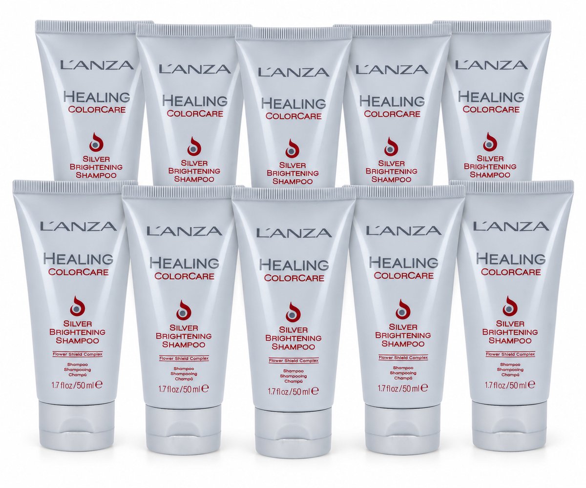 L'anza Healing Colorcare Silver Brightening Shampoo 10 x 50ml
