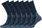 Stapp Techno Boston Eco | Werksokken | Blauw | Naadloos | Ademend | 6 Pack | Maat 35–50