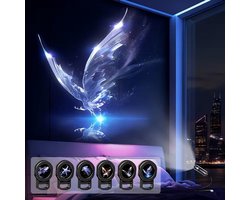 Sterrenprojector - 2-in-1 Projector - Planet Projector - Met 6 Films - Sterren Nachtlamp - Projectorlamp - Nachtlampje - Galaxy Projector - Sterrenhemel Projector - Sterrenlamp - HD - Plug-and-play - USB - Cadeau - Voor Auto en Kinderkamer - Oceaan