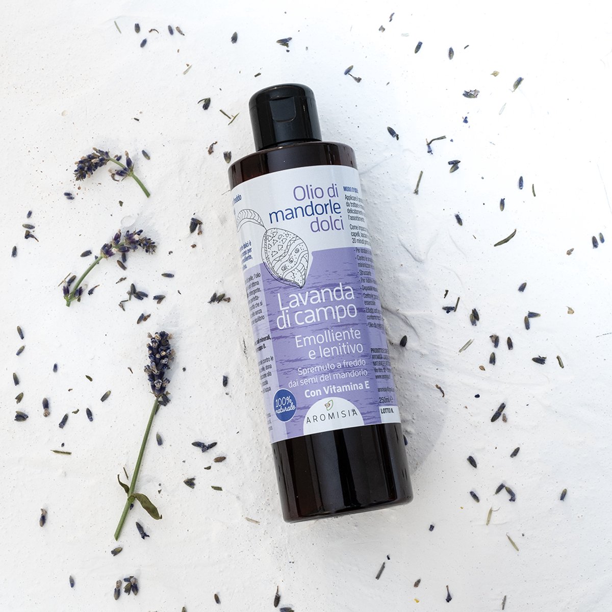 Tu-Untangle Zoete Amandelolie Lavendel 250ml - Huidolie & Haarolie