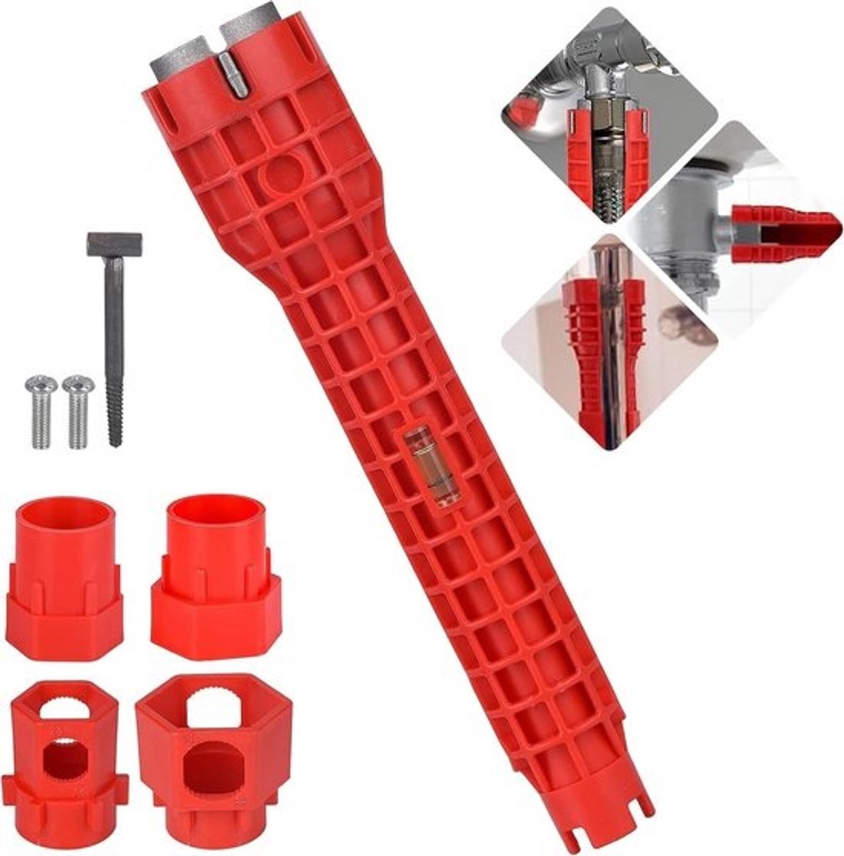 14 inch Multifunctionele Kranen Sleutel en Zwanenhals Installatiegereedschap