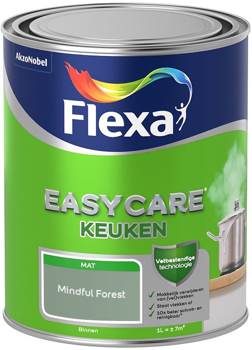 Flexa - Easycare Keuken - Mindful Forest - 1 L - Kleur Van Het Jaar 2027