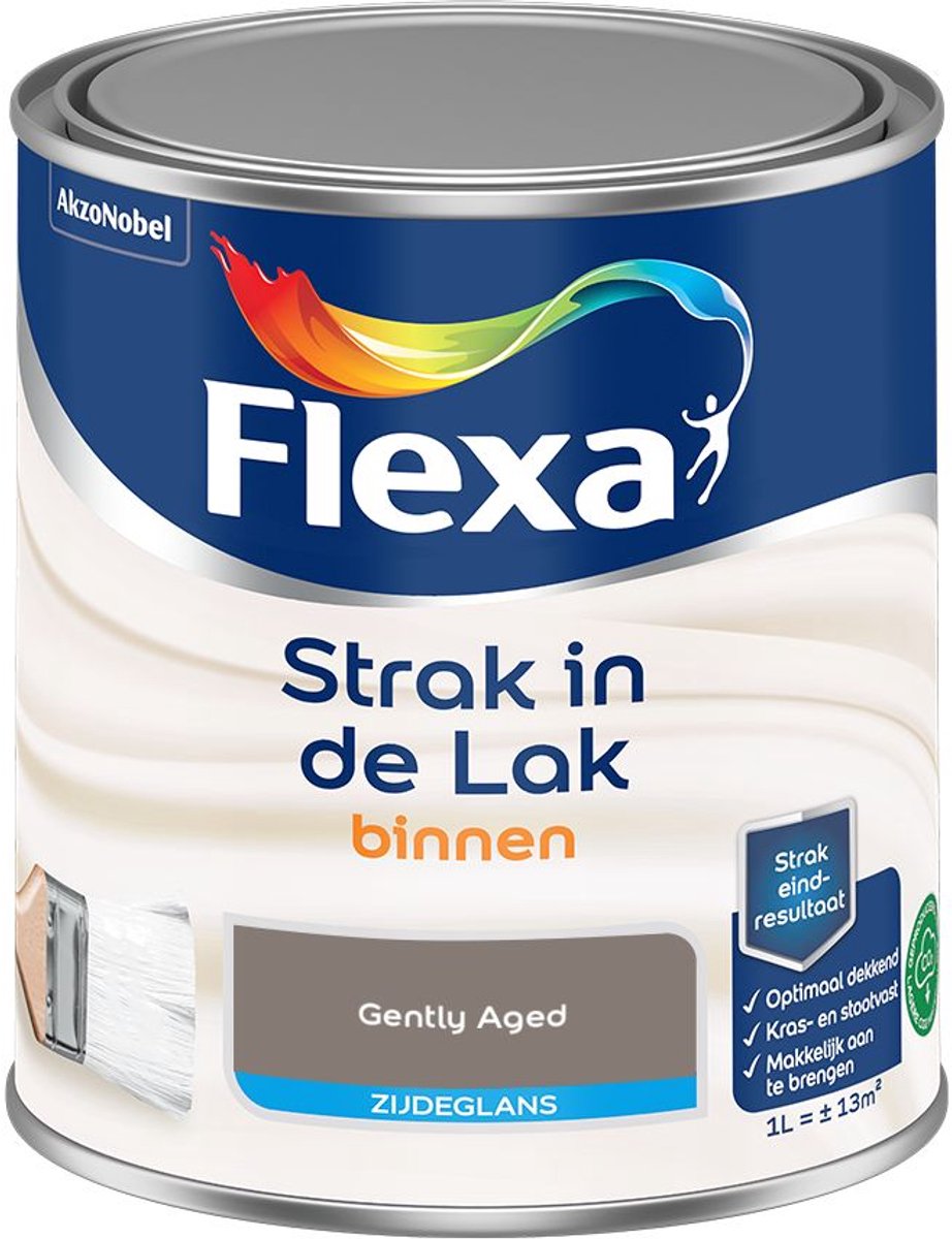 Flexa - Strak In De Lak Binnenlak Zijdeglans - Gently Aged - 1 L - Kleur Van Het Jaar 2027