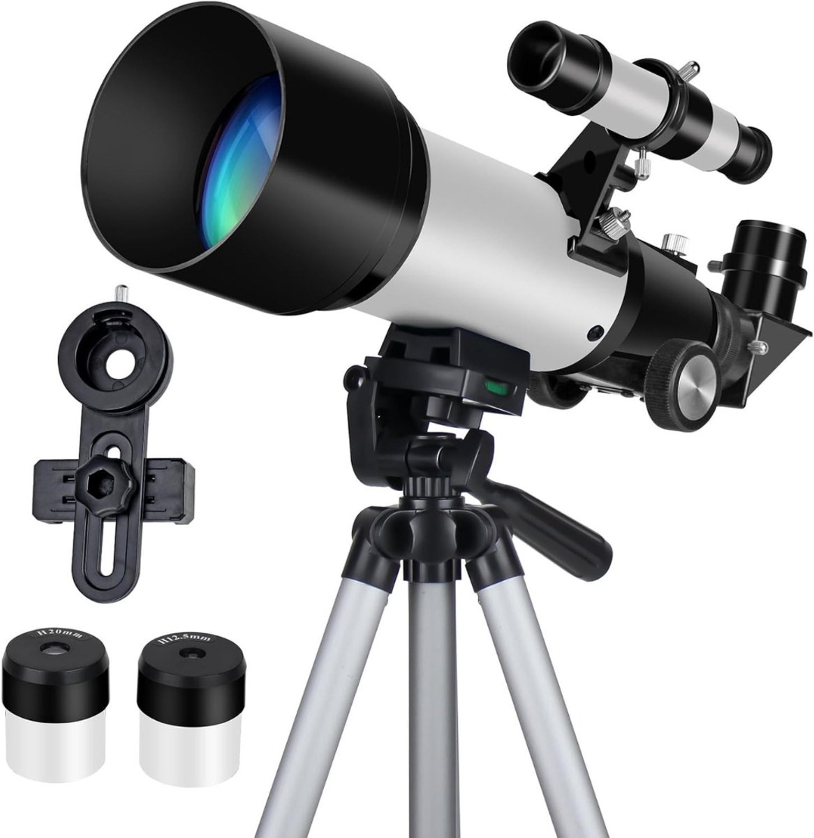 Kavo Sterrenkijker - Refractor Telescoop - Astronomietelescoop - Zwart/Wit - 45cm x 28cm x 12cm