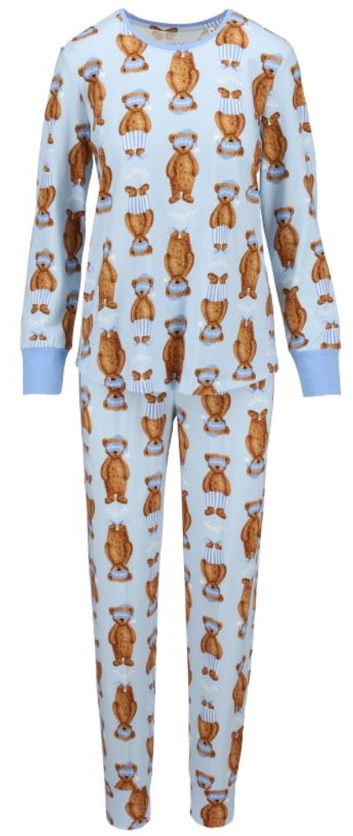Katoenen dames pyjama blauw Ringella - Blauw - Maat - 42