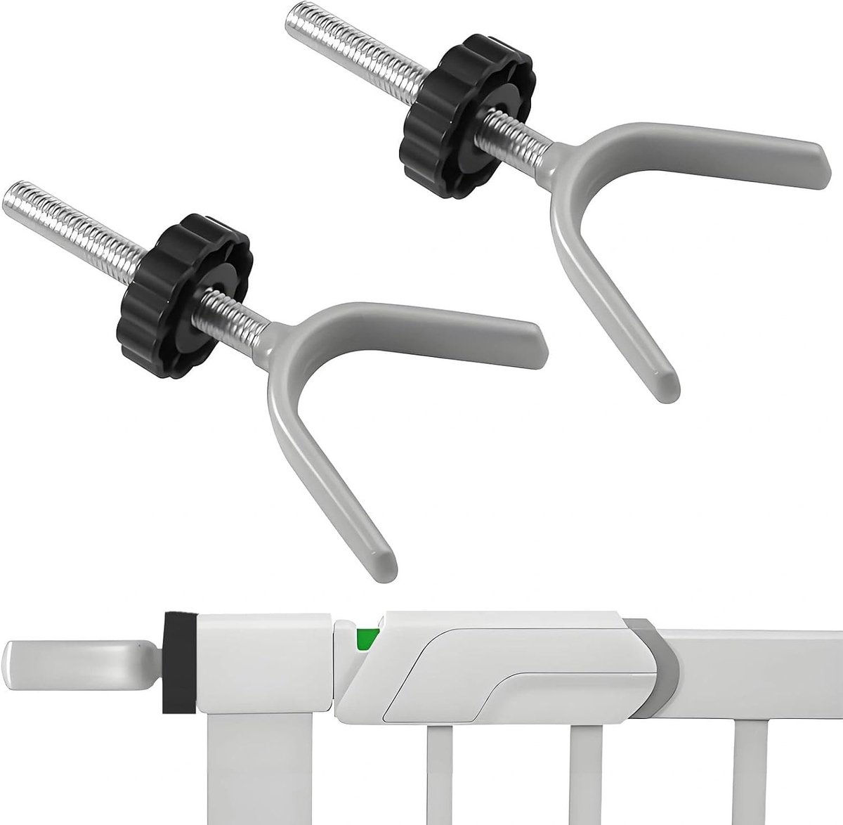 Set van 2 Y-vormige adapters zonder boren, traprooster voor leuningen, bescherming voor kinderen en huisdieren