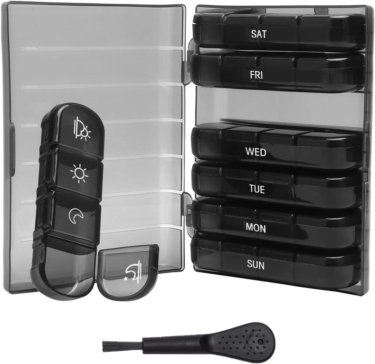 Tablet Organizer voor 7 Dagen met 28 Compartimenten, BPA-vrij, Ideaal voor Medicijnen, Supplementen en Reizen
