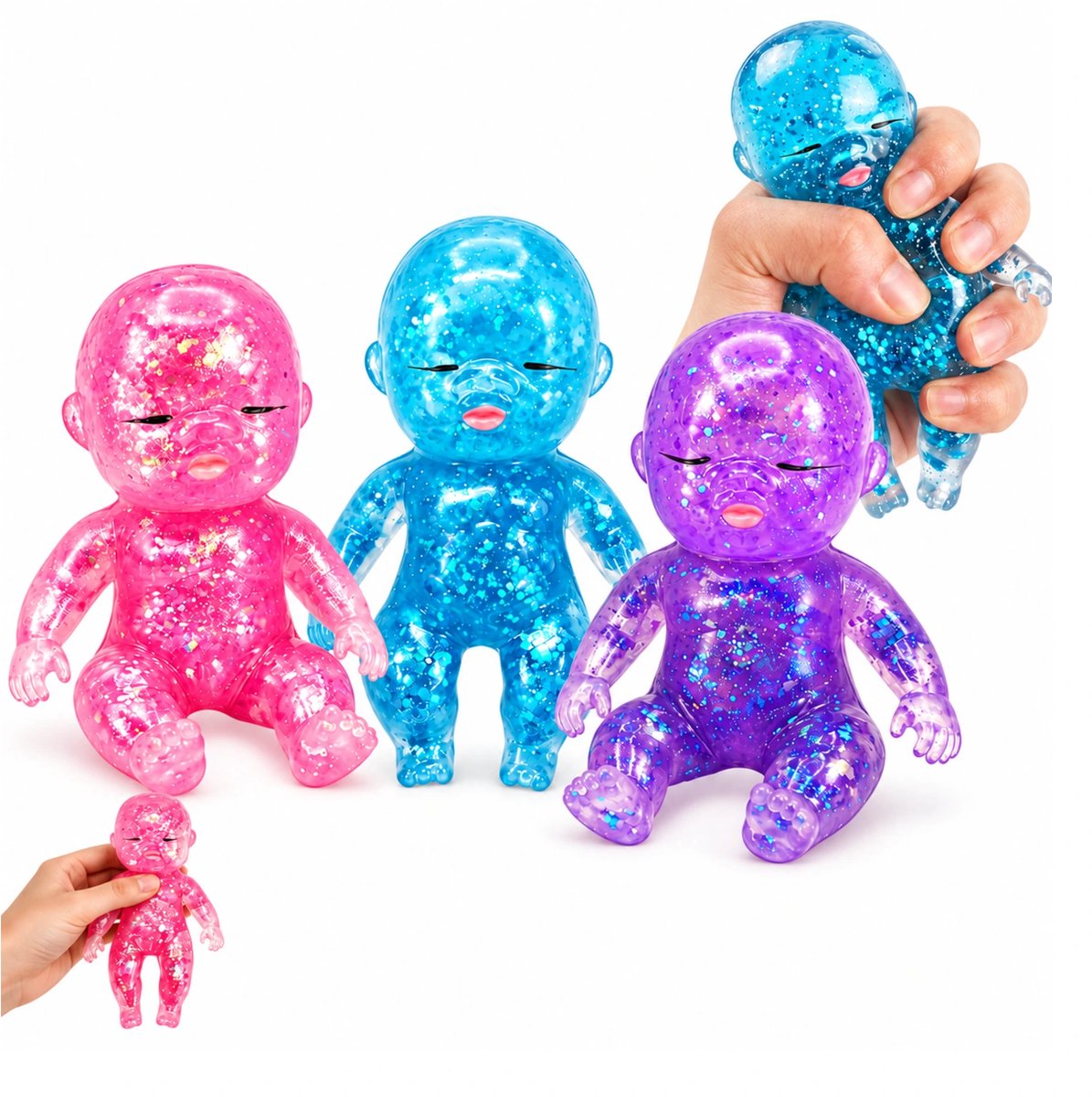 Squishy speelgoed - Baby Knijpbal - 14 cm Slow Rising Maltose Stressbal
