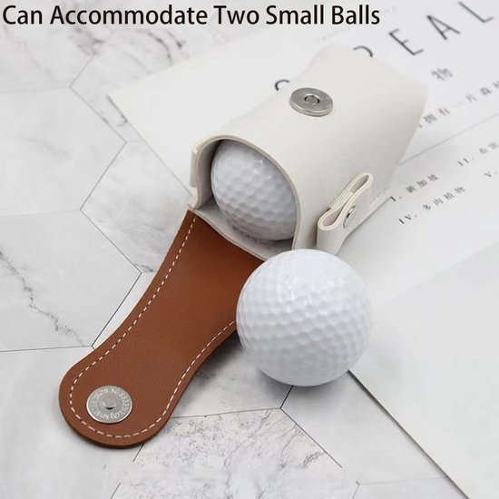 Draagbare Mini Golfbal Beschermtas - 2 Stuks, Ideaal voor Opslag en Transport van Golfballen, Inclusief Handige Handdoek en Tees Houder — afbeelding 4