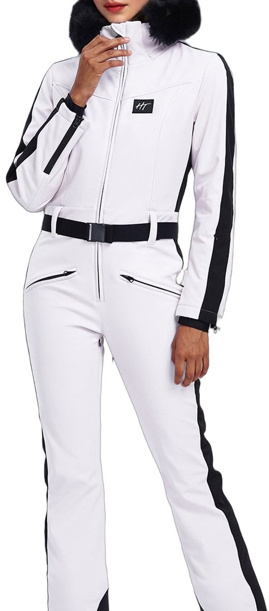 Currero Skipak Dames Ski Set Dames Skibroek Wintersportkleding Winddicht Warm Gevoerd Ski en Snowboard Skikleding Winter Wit