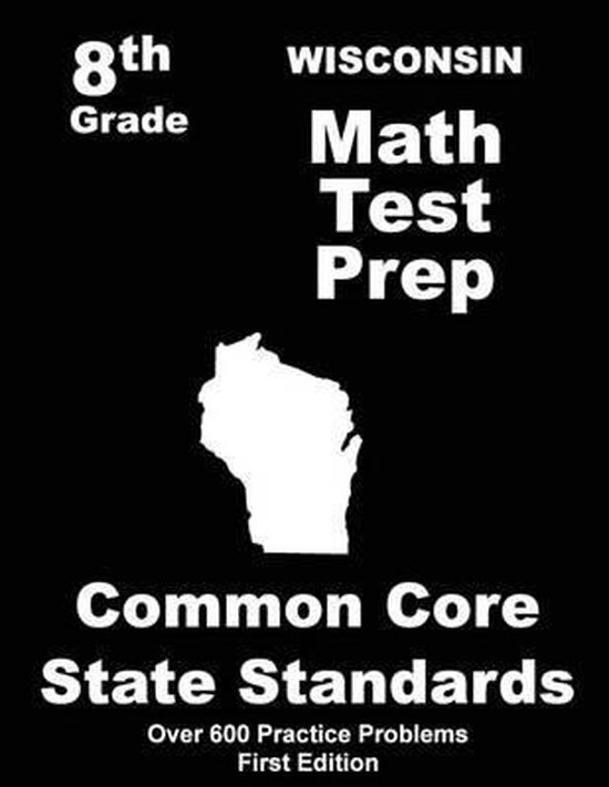 Wisconsin 8th Grade Math Test Prep - cover