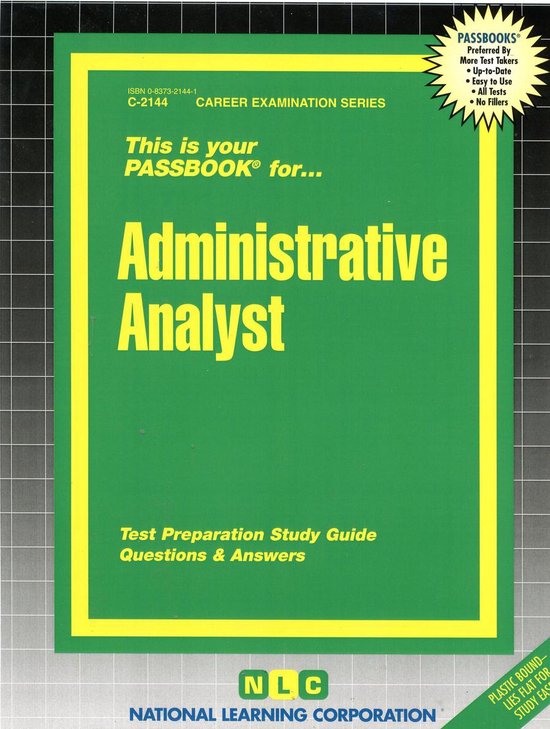 Career Examination Series Administrative Analyst (ebook), National