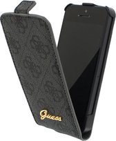 iPhone 5S/5 hoesje - Guess - Grijs - Kunstleer
