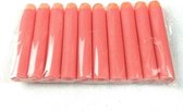 50 Pijlen/Darts/Kogels geschikt voor NERF N-Strike Elite speelgoedblasters - Kleur Rood