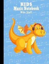 Kids Music Notebook Wide Staff