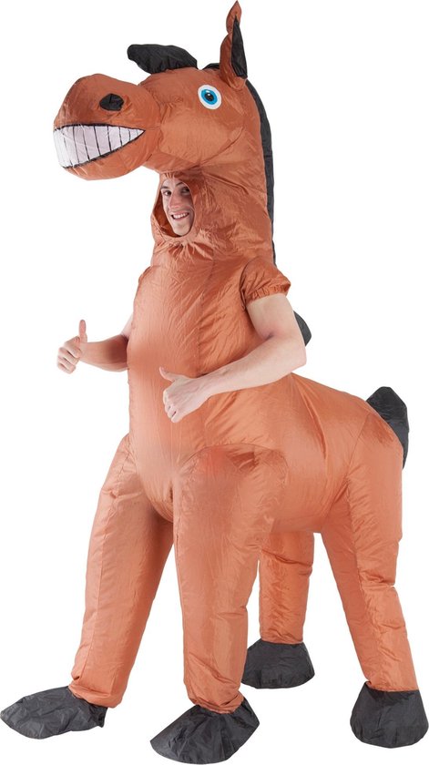 deze niet voldoende Onzorgvuldigheid Enorm opblaasbaar Morphsuits™ paard kostuum voor volwassenen - Volwassenen  kostuums | bol.com