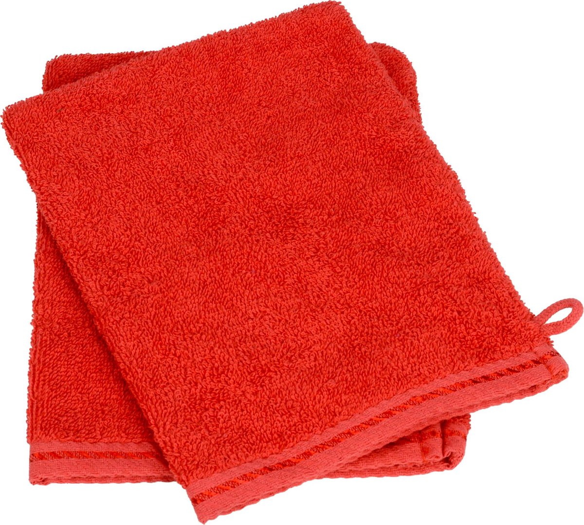 Towelzz™ ARTG Towelzz® Set van 10 Washandjes 16 x 22 cm Washandje 100% Katoen 500 gr m2 Rood FIRE RED