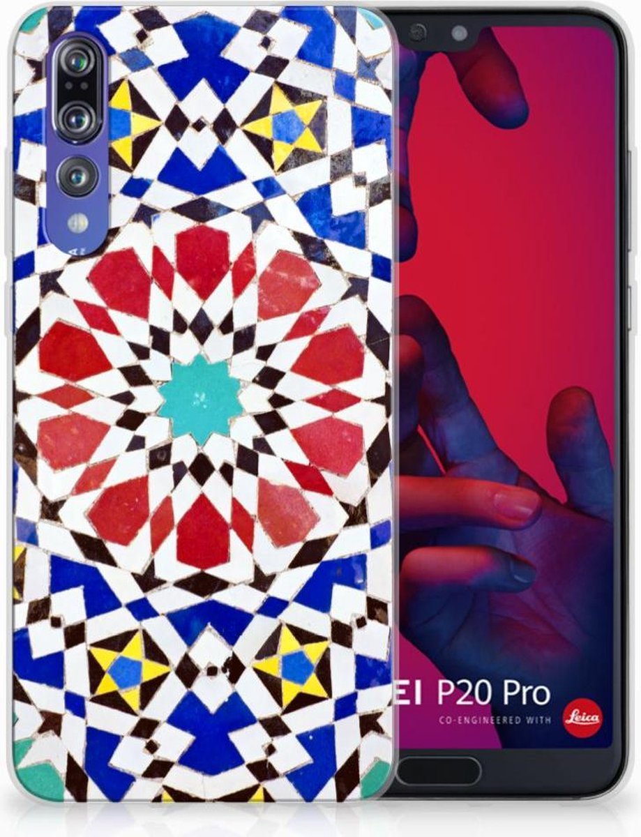 Huawei P20 Pro TPU Siliconen Hoesje Mozaïek