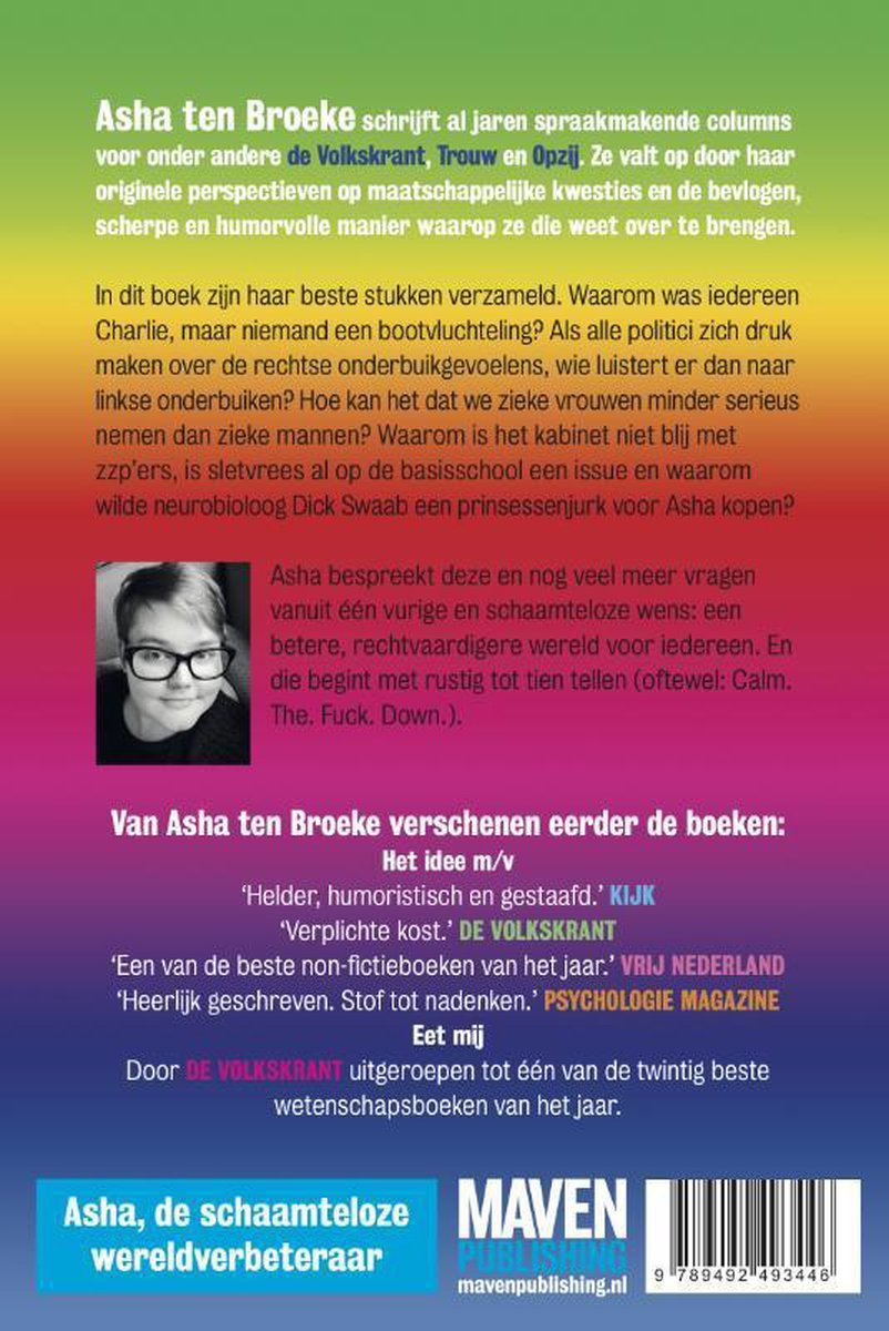 Calm. The. Fuck. Down. - back cover