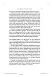 De tekst op de pagina, vertaling van Abraham. "En hij berdekte", zegt de Schrift, "de plaats waarover de Heer tot hem gesproken had, op de derde dag, ik ga nu even niet in op de symbolische betekenis van de derde dag, maar ik acht me nu in de wijsheid en het beleid van degene die beproefde. Zo was er blijkbaar nergens in de buurt een geschikte berg te vinden, hoewel alles zich afspeelde in bergachtig gebied. De reis kreeg een lengte van drie dagen en gedurende drie volle dagen werd het innerlijk van de vader gemarteld door alsmaar terugkerende zorgen. Tijdens die lange tijdspanne leek de vader naar zijn zoon en te hij met hem. De jongen lag al die nachten in de armen van de vader, rustend tegen zijn borst, slapend op zijn schoot.