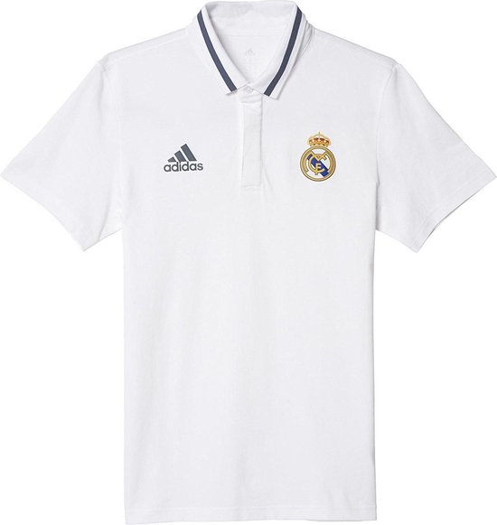 Adidas Real Madrid Anthem Polo Heren Wit Maat S | bol.com
