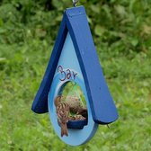 Vogelvoederhuisje - Blauw - 40 cm x 27 cm x 9 cm