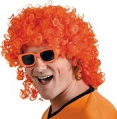 Pruik Krullen - Oranje