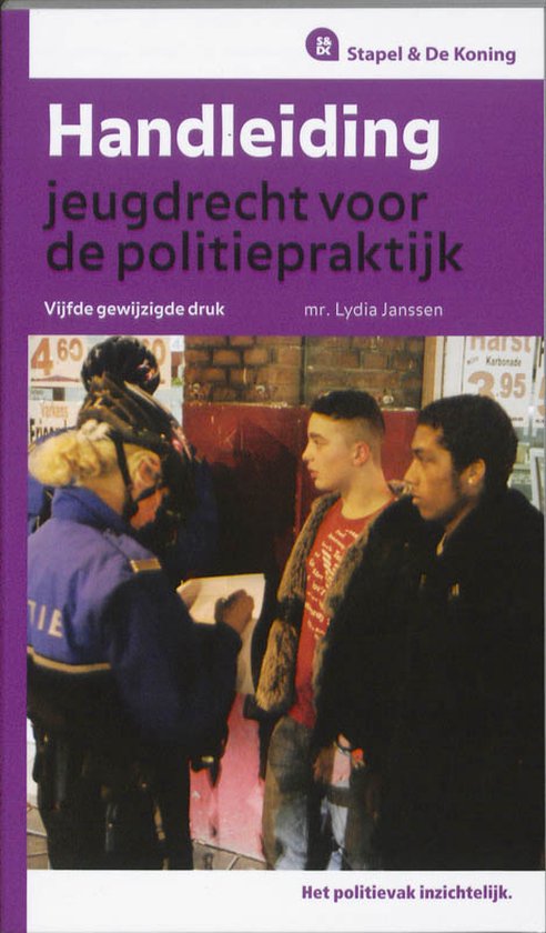 Cover van het boek 'Handleiding jeugdrecht in de politiepraktijk'